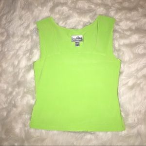 JOSEPH RIBKOFF Size 8 Green Cami Tank Top
